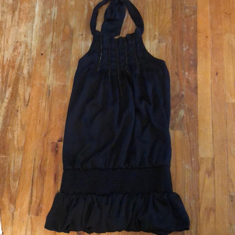 BCBG black peplum dress
